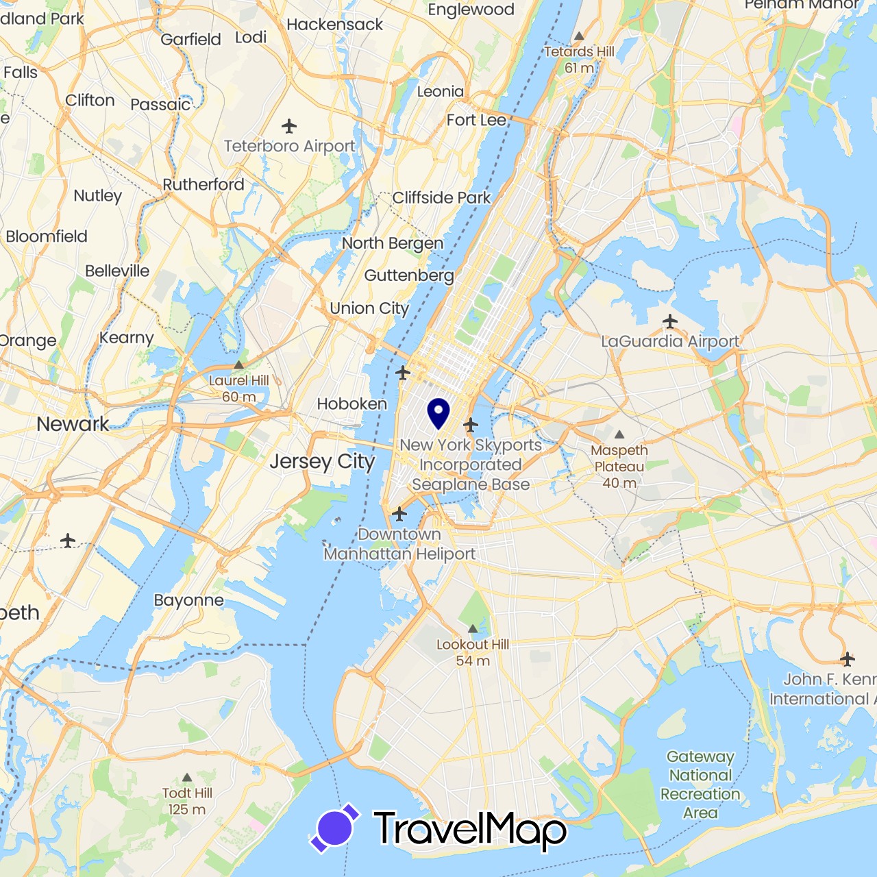 TravelMap itinerary: driving in United States (North America)